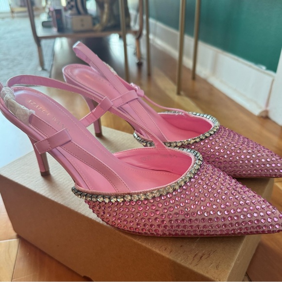 AZALEA WANG ON MY TAB EMBELLISHED SLINGBACK PUMP IN PINK. Spring! Beautiful - Picture 4 of 8